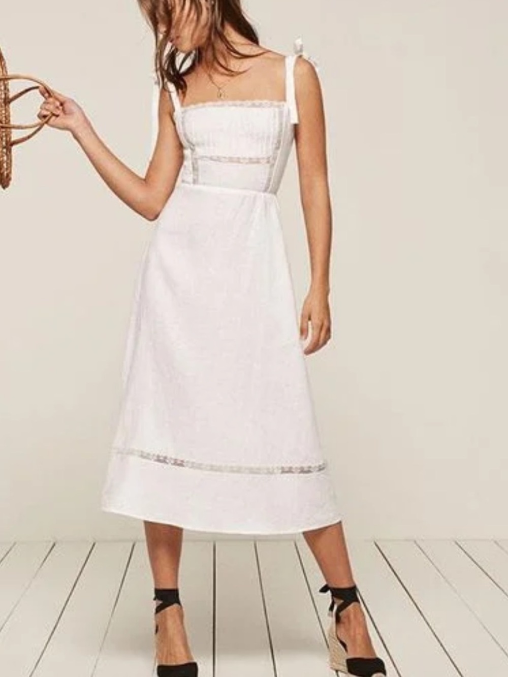 Reformation -  Rare Dakota Dress - White Size 4